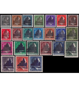 Lokalausgabe Schwarzenberg 23 postfrische Werte gepr�ft von 1 Pfennig bis 5 Mark