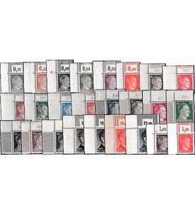 Deutsches Reich Hitler Nr. 781-802 postfrische als Eckrandsatz oben links