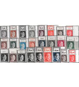 Deutsches Reich Hitler Nr. 781-802 postfrische als Eckrandsatz oben rechts