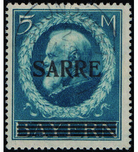 Saar Hochwert Nr. 30 mit Rundstempel, doppelt gepr�ft und signiert SARRE