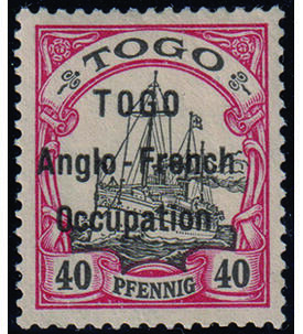 Kolonien Britische Besetzung Togo Nr. 7 I ungestempelt