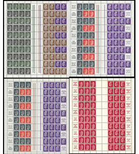 Dt. Reich Markenheftchenbogen MHB 69-72 postfrisch Hitler 1941
