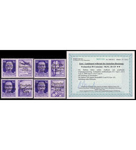 Deutsche Besetzung Zara Nr. 20 I-IV postfrisch mit Farbfotobefund