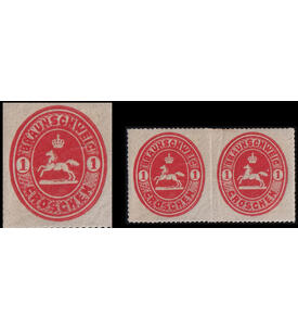 Braunschweig Plattenfehler Nr. 18 I postfrisches Paar BR von Braunschweig gebrochen