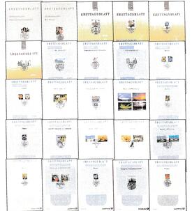 BRD Ersttagsbl�tter-Sammlung von 1996 bis 2020 in 25 Spezialalben