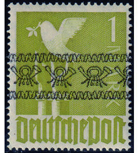 Alliierte Besetzung 1 Mark Nr. A I a / I postfrisch Bandaufdruck