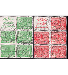 Berlin Heftchbl�tter H-Blatt 1 + 2 rundgestempelt Berliner Bauten 1949