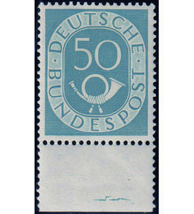 BRD Posthorn postfrisch Nr. 134 mit Farbmarkierung am Unterrand, gepr�ft Schlegel
