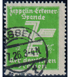 Deutsches Reich Zeppelinpost gestenpelt Kassel 1926 Eckener Spendenmarke