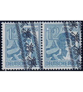 Alliierte Besetzung - Abart Nr. 40 I postfrisches Paar mit senkrechtem Aufdruck