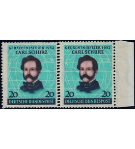 BRD Doppelz�hnung Nr. 155 postfrisch Schurz 1952