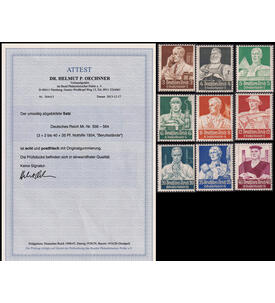 Deutsches Reich St�nde 1934 Nr. 556-564 porfrisch mit Farbfotoattest Dr. Oechsner