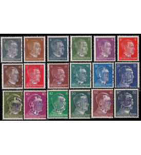 Lokalausgabe Bad Gottleuba von 1 Pfg. bis 80 Pfg. ohne 24 Pfg. Hitler mit Handstempel