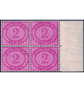 Deutsches Reich Innendienst Nr. 37 postfrischer 4er-Block gepr�ft und signiert