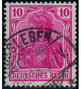 Deutsches Reich Germania Nr. 86 II d gestempelt typgepr�ft und signiert