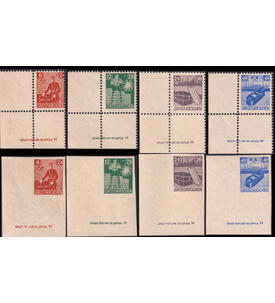 Gr��r�schen Nr. 43-46 A+B postfrisch Eckrandsatz mit den Druckvermerken