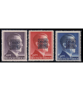 Wurzen Nr. I - III A postfrisch Hitleraufdrucke 2 - 5 Reichsmark