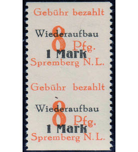 Spremberg Nr. 19 A Uw postfrisches senkrechtes Paar das waagerecht ungez�hnt ist