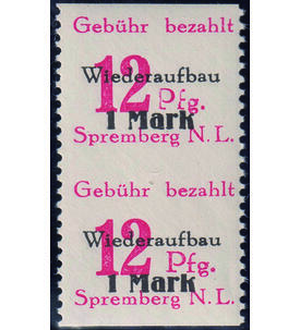 Spremberg Nr. 20 A Uw postfrisches senkrechtes Paar das waagerecht ungez�hnt ist