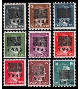 Netzschkau Nr. 1-11 postfrisch ohne Nr. 7 in Aufdrucktyp II b