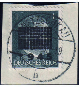 Netzschkau Nr. 1 gestempelt auf Briefst�ck gepr�ft