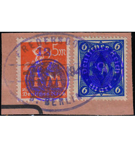 Fredersdorf Nr. 67-68 gestempeltes Briefst�ck