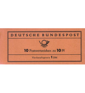 BRD Markenheft Nr. 6 b postfrisch und gepr�ft Heuss-Markenheft-Variante