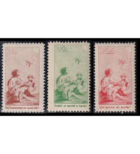Schweiz Nr. I - III postfrisch Pro Juventute Vorl�ufer 1912