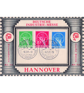 Berlin- Sonderkarte Hannover mit Nr. 68-70 mit passendem Sonderstempel