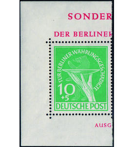 Berlin Plattenfehler Nr. 68 I postfrisch Bruch im C W�hrungsgesch�digte
