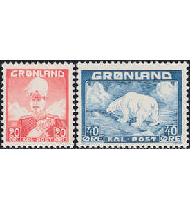 Grnland 1946 postfrisch Nr. 26-27