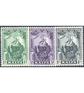 Malta 1951 postfrisch          Nr. 223-225