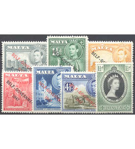 Malta 1953 postfrisch          Nr. 226-232