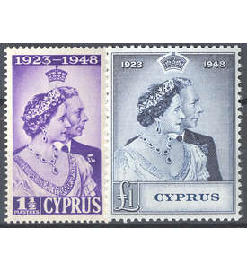 Zypern 1948 postfrisch         Nr. 157-158