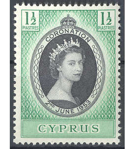 Zypern 1953 postfrisch         Nr. 163