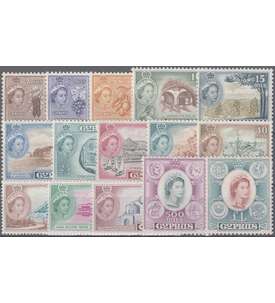 Zypern 1955 postfrisch         Nr. 164-178