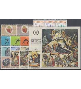 Zypern 1972 postfrisch         Nr. 372-386 Block 8
