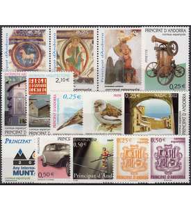 Andorra Spanische Post 2002 postfrisch ** Nr. 285-298