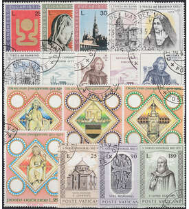 Vatikan 1973 gestempelt        Nr. 615-631