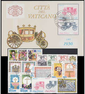 Vatikan 1985 gestempelt        Nr. 867-882 Block 8