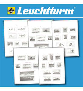 LEUCHTTURM-Vordrucktext SF mit Klarsichttaschen 15 Blatt Kosovo 2000-2008