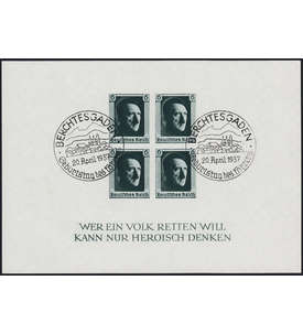 Dt. Reich Block 8 mit Sonder- stempel Berchtesgaden - Geburtstag des Fhrers 1937