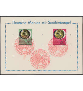 BRD Bund Wuppertal 1951 Nr. 141-142 auf Blankobeleg