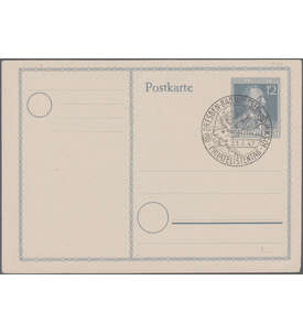 Alliierte Bestzung - Postkarte  Heinrich von Stephan 1947   Dresden - Philatelistentag 