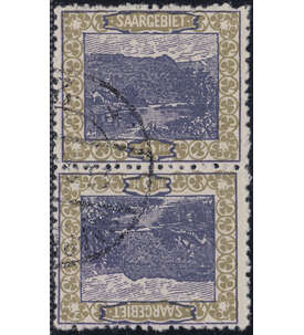 Saar - Gestempelte Kehrdrucke Nr. 53 A Kdr. III