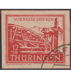 SBZ Wiederaufbau 1946 Nr. 113 V gestempelt typgeprft und signiert