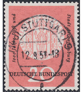 BRD Nr. 255 VIII Plattenfehler gestempelt