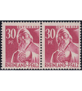 Franz. Zone - Plattenfehler Rheinland Pfalz Nr. 9 PF I postfrisch
