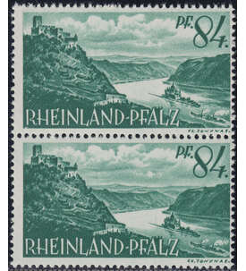Franz. Zone - Plattenfehler Rheinland Pfalz Nr. 14 PF I postfrisch