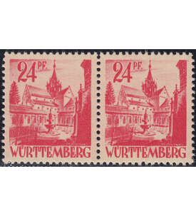 Franz. Zone - Plattenfehler Wrttemberg Nr. 8 PF I postfrisch
